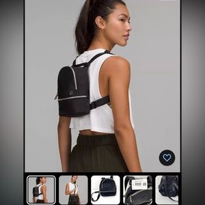 NWT Lululemon City Adventurer Mini Backpack 3L Convertible Crossbody Black Micro